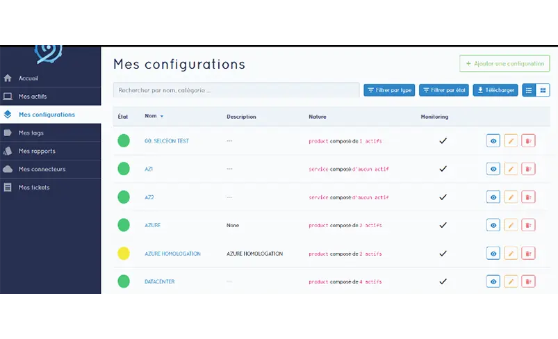 Gestion des configurations